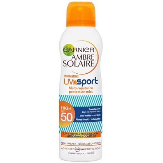 Garnier Ambre Solaire UV Sport SPF30 sprej na opaľovanie pre športové aktivity 200 ml