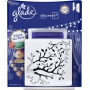 Glade by Brise Velvet Tea Party elektrický osviežovač vzduchu 8 g + vonná sviečka v skle doba horenia až 30 hodín 120 g, darčeková sada