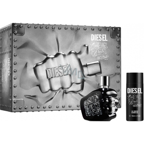 Diesel Only The Brave Tattoo toaletná voda pre mužov 35 ml + sprchový gél 50 ml, darčeková sada