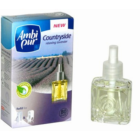 Ambi Pur Countryside Relaxing Lavender elektrický osviežovač vzduchu náhradná náplň 20 ml