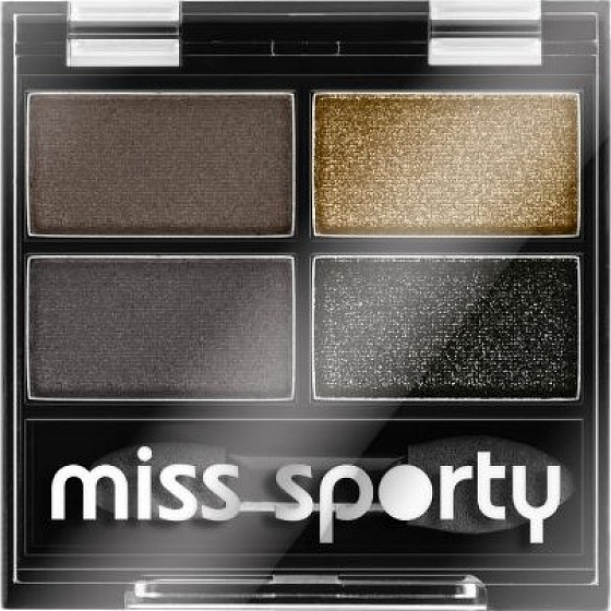 Miss Sporty Studio Colour Quattro očné tiene 414 100% Smokey 3,2 g