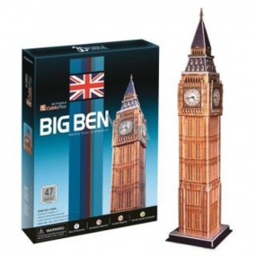 CubicFun Puzzle 3D Big Ben 47 dielikov 12 x 51,5 x 12 cm
