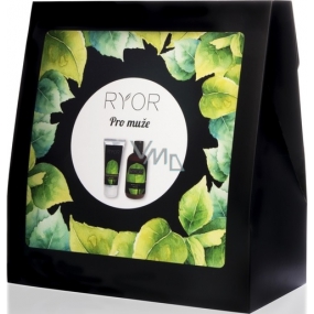 Ryor Men sprchový gél 3v1 250 ml + ošetrujúci krém po holení 100 ml + froté uterák 30 x 50 cm, kozmetická sada