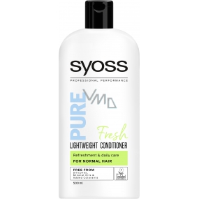 Syoss Pure Fresh osvieženie a dennej starostlivosti, ľahký balzam pre normálne vlasy 500 ml