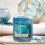 Yankee Candle Luscious Turquoise Glass - Tyrkysové sklo vonná sviečka Classic veľká sklo 623 g