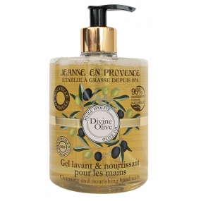 Jeanne en Provence Divine Olive umývací gél na ruky dávkovač 500 ml