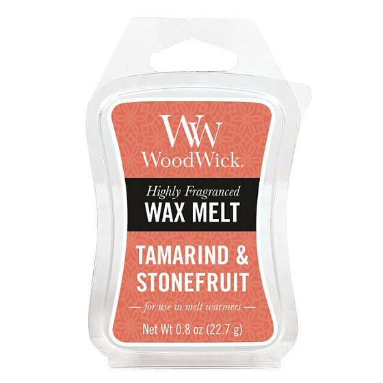 Woodwick Tamarind & Stonefruit - Tamarind a kôstkovice Artisan vonný vosk do aromalampy 22,7 g