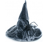 Rappa Halloween Klobúk Čarodejnica s pavučinou pre dospelých 38 cm