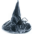 Rappa Halloween Klobúk Čarodejnica s pavučinou pre dospelých 38 cm