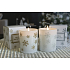 Lima Aroma Snowflake Sviečka s vôňou vanilky a škorice zlatá, doba horenia 50 hodín 175 g