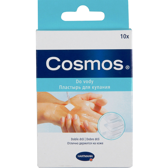 Cosmos Vodeodolné náplasti na rany 10 kusov 3 veľkosti