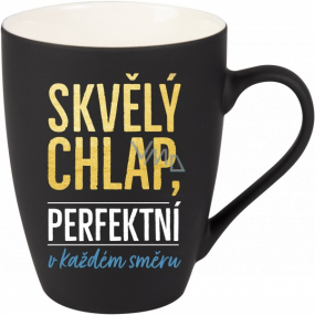 Albi Velvet hrnček Great guy čierny 300 ml