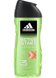 Adidas Active Start 3v1 sprchový gél na telo, vlasy a pokožku pre mužov 250 ml
