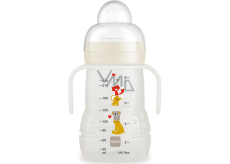Fľaša Mam Trainer na ľahký prechod z dojčenia alebo z fľaše na pohár 4+ mesiace Biela 220 ml