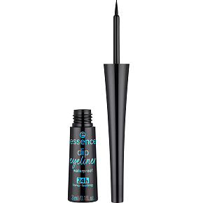 Essence Dip Eyeliner vodeodolné tekuté očné linky 01 Black 3 ml