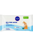Nivea Baby Pure Water 99% Čistiace obrúsky 57 kusov