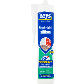 Ceys Neutrálny silikón, biely, 280 ml