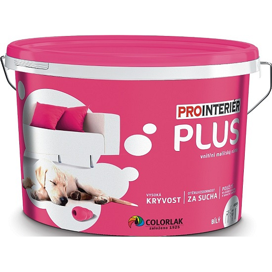 Colorlak Prointeriér Plus vnútorný maliarsky náter disperzný Biela 7 kg