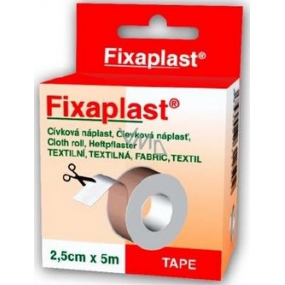 Fixaplast Textilné cievková náplasť 2,5 cm x 5 m