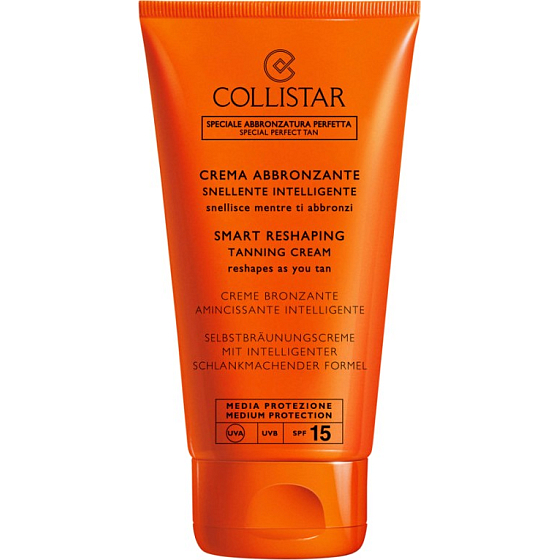 Collistar Smart Reshaping Tanning Cream SPF15 modelujúci samoopaľovací krém Medium Protection 150 ml