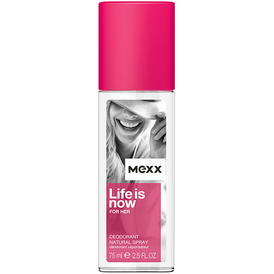 Mexx Life Is Now for Her parfumovaný deodorant sklo 75 ml