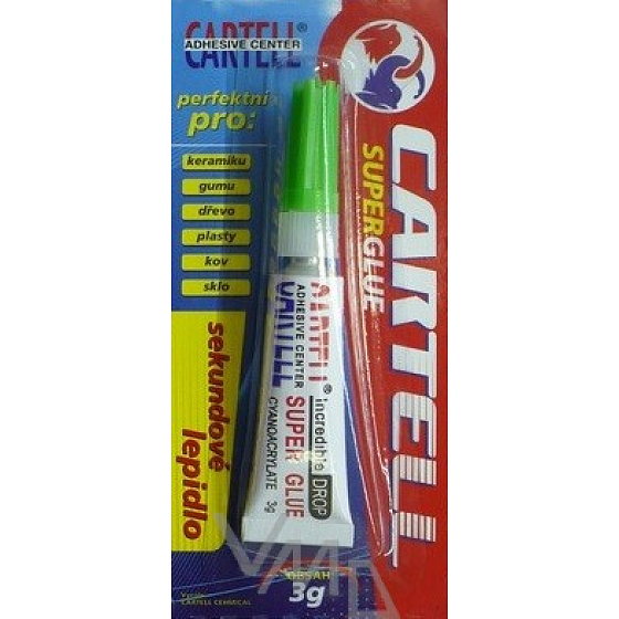 Cartell Super Glue univerzálne sekundové lepidlo 3 g