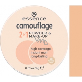 Essence Camouflage 2v1 púder a make-up 30 Vanilla Beige 9 g
