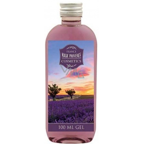 Bohemia Gifts Lavender La Provence olejový sprchový gél s olivovým a hroznovým olejom Západ slnka 100 ml