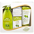 Dalan d Olive tekuté mydlo 400 ml + toaletné mydlo 150 g + zvláčňujúci krém 250 ml + žinka, kozmetická sada
