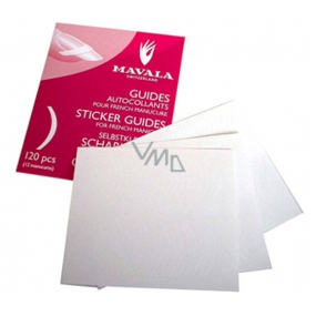 Mávala French Manicure Sticker Guides šablóny pre francúzsku manikúru 120 kusov