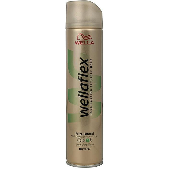 Wella Wellaflex Frizz Control Extra Strong Hold extra silné spevnenie lak na vlasy 250 ml