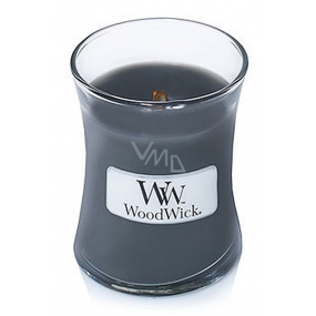 Woodwick Evening Onyx - Večerné Onyx vonná sviečka s dreveným knôtom a viečkom sklo malá 85 g