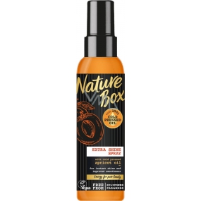 Nature Box Marhuľa Vitamínový antioxidant sprej na vlasy prírodné, pre všetky typy vlasov, bez fixácie sa 100% za studena lisovaným olejom, vhodné pre vegánov 150 ml