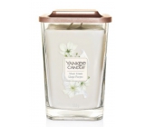 Yankee Candle Sheer Linen - Čisté bielizeň sójová vonná sviečka Elevation veľká sklo 2 knôty 552 g
