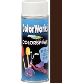 Color Works Colorsprej 918514 čokoládovo hnedý alkydový lak 400 ml