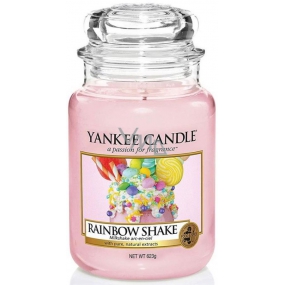 Yankee Candle Rainbow Shake - Dúhový koktail vonná sviečka Classic veľká sklo 625 g Easter 2019