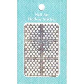 Nail Accessory Hollow Sticker šablónky na nechty viacfarebné kolieska 1 hárok 129