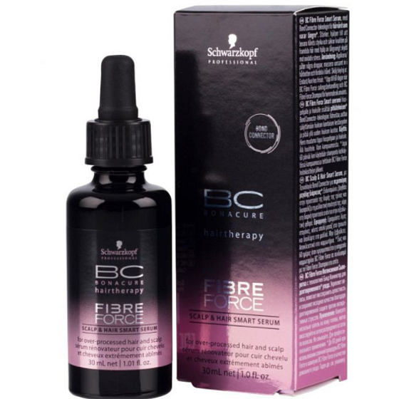 Schwarzkopf Professional BC Bonacure Fibre Force Scalp & Hair Smart sérum pre obnovu vlasovej pokožky a poškodených vlasov 30 ml