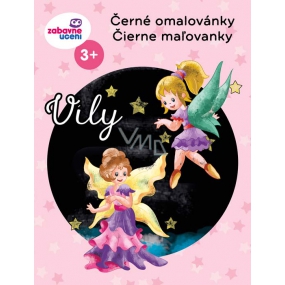 Ditipo Čierne maľovanky Víly pre deti 3+ 32 strán