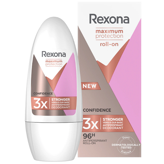 Rexona Maximum Protection Confidence antiperspirant dezodorant roll-on maximálna ochrana pre ženy 50 ml