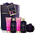 Baylis & Harding Mulberry Fizz sprchový krém 300 ml + gél na umývanie 300 ml + mlieko na telo a ruky 130 ml + sprchový gél 130 ml + špongia na umývanie, kozmetická sada pre ženy