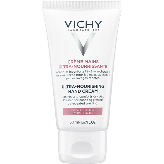 Vichy Ultra výživný krém na ruky vysoko výživný krém na ruky pre suchú a citlivú pokožku 50 ml