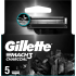 Gillette Mach3 Charcoal náhradné hlavice 5 kusov, pre mužov