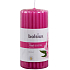Bolsius Aromatic True Scents Peony - Pivoňková vonná sviečka valcová drážkovaná 60 x 12 mm