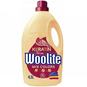 Woolite Keratin Therapy Mix Colors prací gél na farebné oblečenie s keratínom 75 dávok 4,5 l