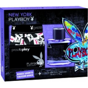 Playboy New York toaletná voda 100 ml + Boxerky, darčeková sada