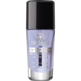 Dermacol UV Top Coat High Brilliant Nail Polish UV nadlak s vysokým leskom 10 ml