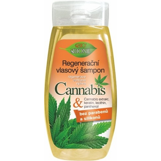Bione Cosmetics Cannabis regeneračný šampón na vlasy 260 ml