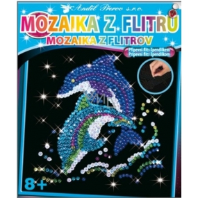 Mozaika z flitrov 8+ Delfín 35 x 26 cm