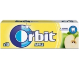 Wrigleys Orbit Jablko žuvačky bez cukru ovocné dražé 10 kusov 14 g